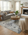 Aegean Elegance Washables Collection Area Rug -  Naxos Rectangle Black and White  lifestyle 54
