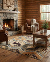 Frontier Trails Collection Area Rug -  Mesa Rectangle Blue  lifestyle 20
