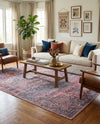 Zahara Oasis Collection Area Rug -  Agadir Rectangle Antique Rust Red  lifestyle 16