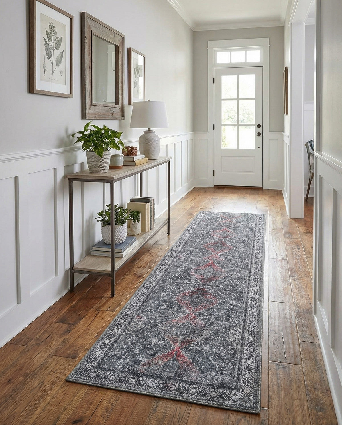 Heritage Elegance Collection Area Rug -  Uffizi Runner Gray  lifestyle 81