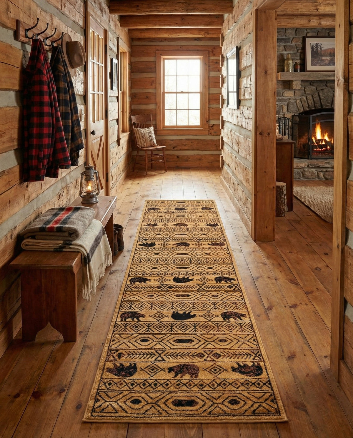 Frontier Trails Collection Area Rug -  Sedona Runner Cedar  lifestyle 72