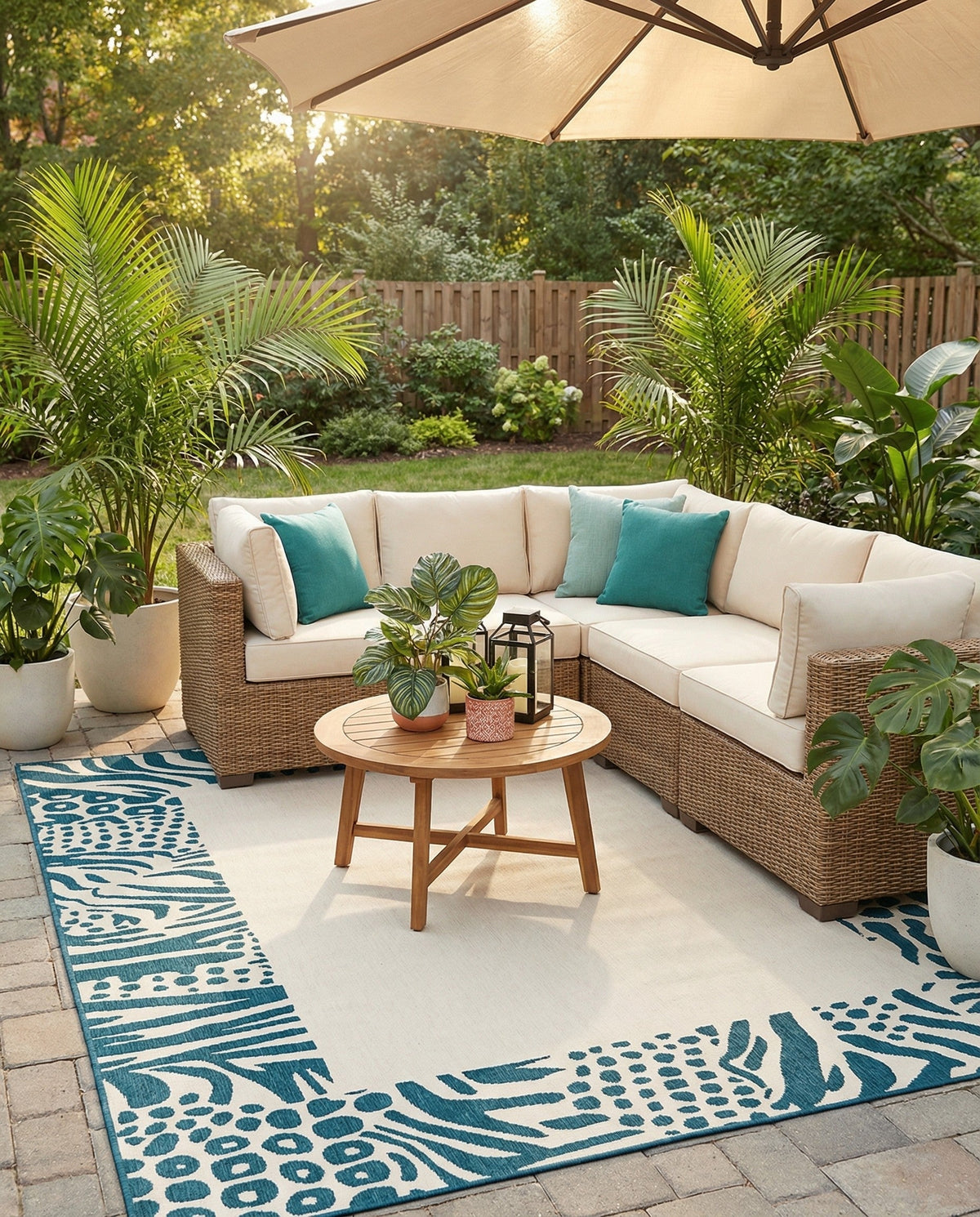 Savannah Escape Collection Area Rug - Serengeti Rectangle Ivory  lifestyle 13