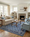 Horizon Collection Area Rug -  Aurora Rectangle Blue  lifestyle 14