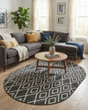 Urban Oasis Rugs Collection Area Rug -  Boulevard (Charcoal Gray) Oval Charcoal Gray  lifestyle 47