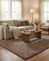 Eternal Plush Oasis Collection Area Rug -  Tranquility (Khaki) Rectangle Khaki  lifestyle 8