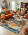 Colorburst Oasis Collection Area Rug -  Chroma Rectangle Multi  lifestyle 10