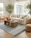 Sustainable Nomad Terrace Collection Area Rug - Reef Rectangle Cool Gray  lifestyle 43