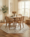 Adriana Terrace Collection Area Rug -  Positano (Ivory) Octagon Ivory  lifestyle 49