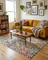 Chromatic Oasis Collection Area Rug -  Flora Rectangle Multi  lifestyle 9