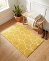 Trellis Mosaic Collection Area Rug - Arborville (Yellow) Rectangle Yellow  lifestyle 9
