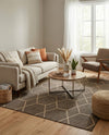 Sahara Sands Collection Area Rug -  Faiyum Rectangle Brown  lifestyle 7