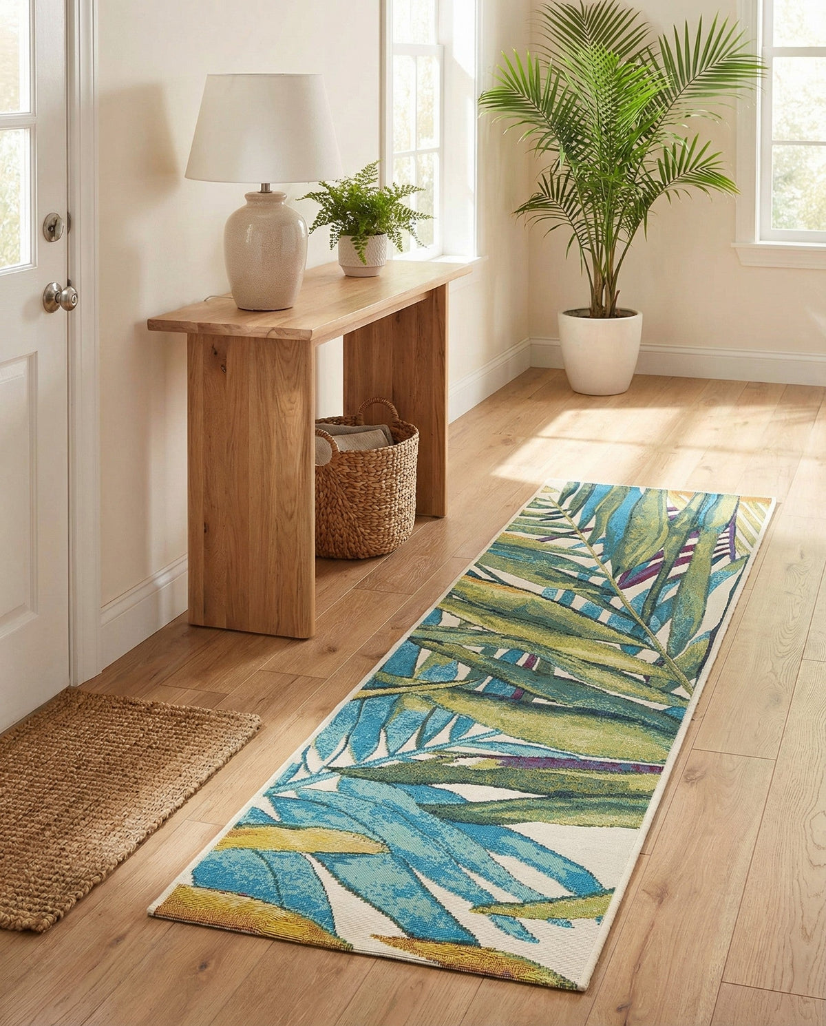 Seaside Blooms Collection Area Rug -  Arcadia Runner Multi  lifestyle 98