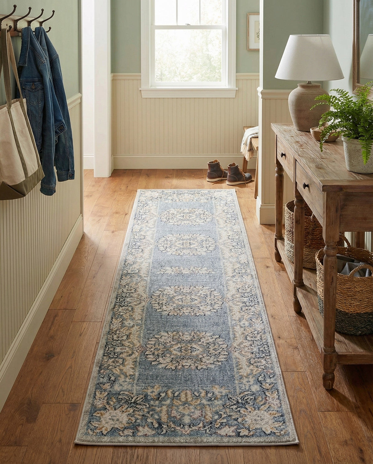 Heritage Harbor Collection Area Rug -  Seabreeze Runner Harbor Blue  lifestyle 183