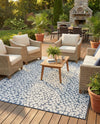 Savannah Escape Collection Area Rug - Mara Rectangle Navy Blue  lifestyle 39