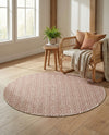 Urban Oasis Rugs Collection Area Rug -  Rooftop (Rust Red) Round Rust Red  lifestyle 57