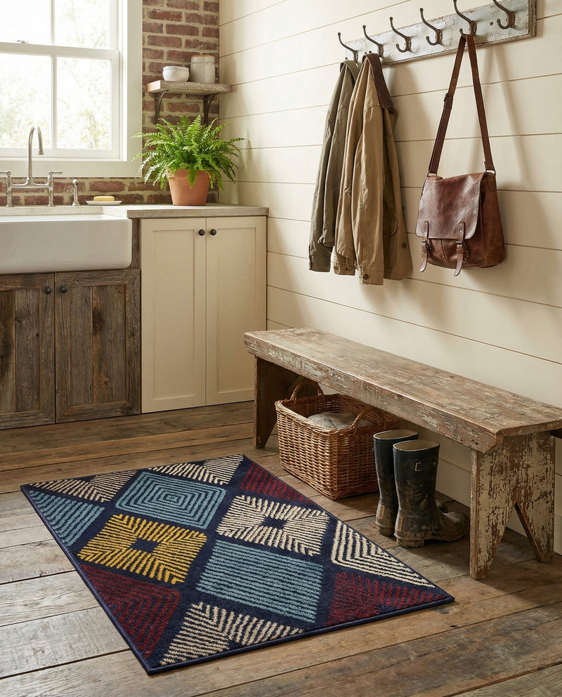 Coastal Haven Collection Area Rug -  Anchorage Rectangle Multi  lifestyle 24