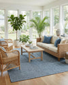 Seaside Serenity Collection Area Rug - Veranda (Blue) Rectangle Blue  lifestyle 32