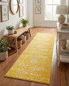 Georgetown Rugs Collection Area Rug - Dupont (Yellow) Runner Yellow  lifestyle 72