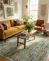Caribbean Cove Collection Area Rug -  Tobago Rectangle Aqua  lifestyle 20