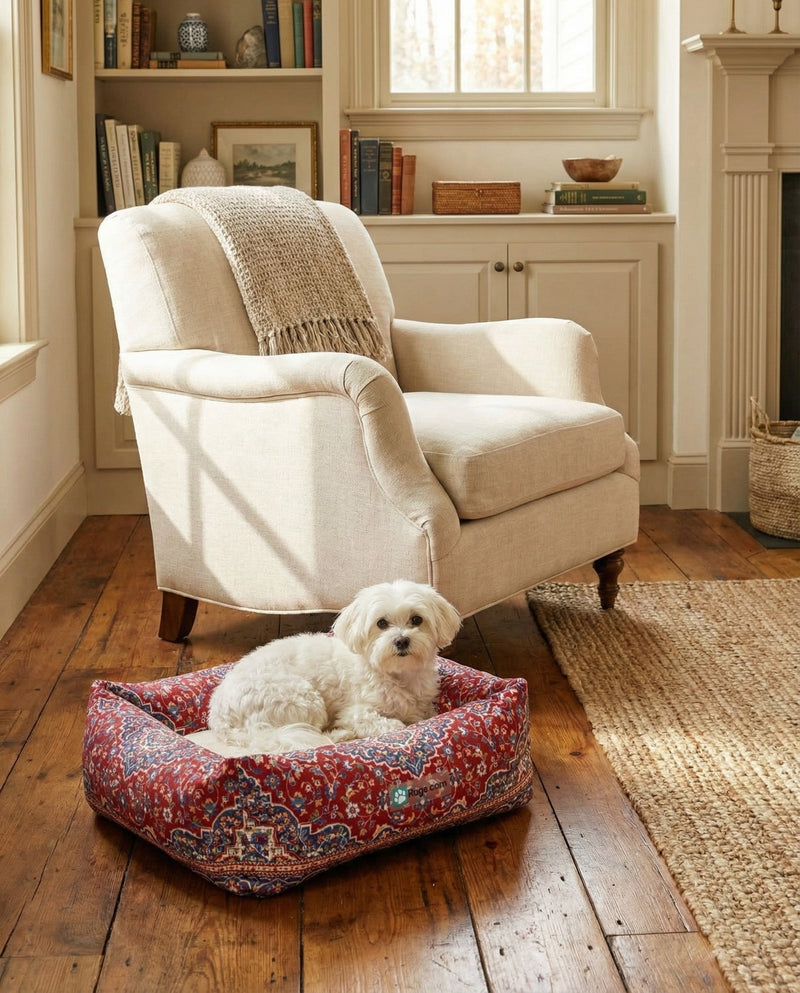 Luxury Pet Lounge Collection Pet Bed -  Sanctuary Rectangle Multi  lifestyle 6