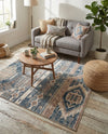 Cascade Range Collection Area Rug - Hood (Navy Blue) Rectangle Navy Blue  lifestyle 3