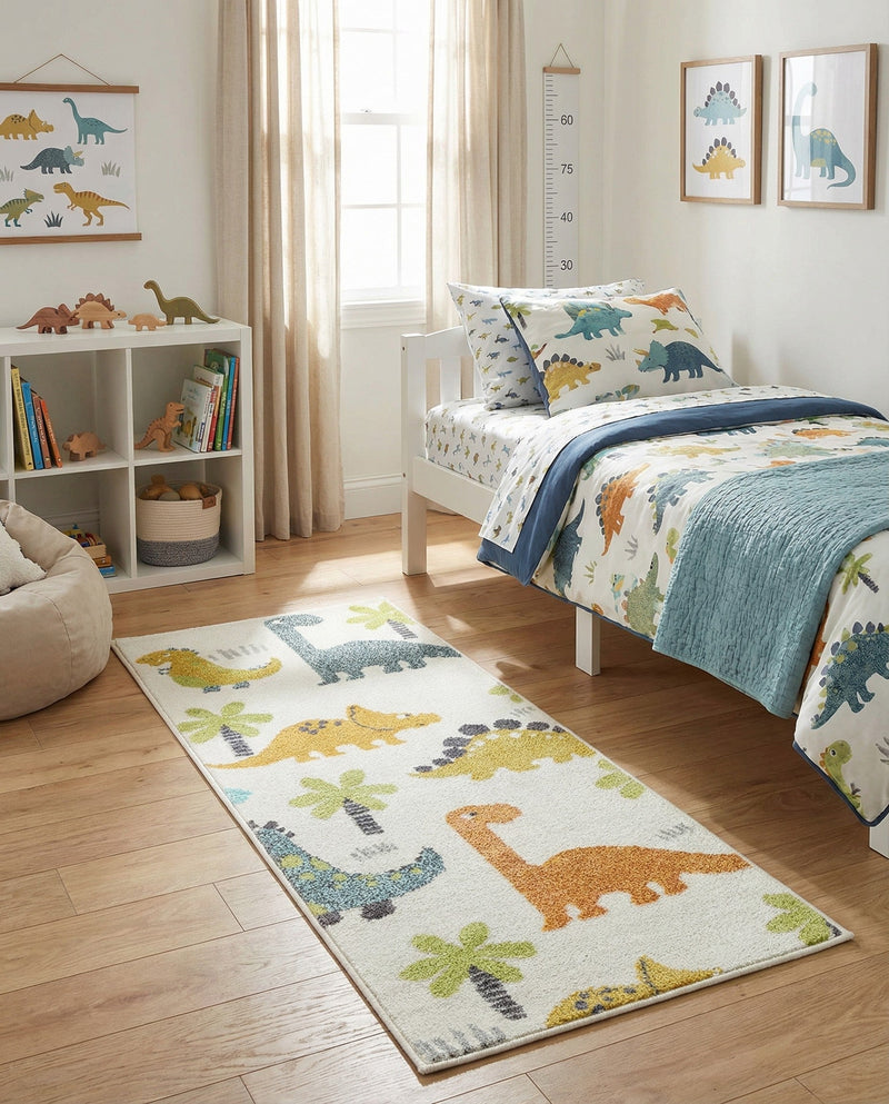 Wonder Tykes Collection Area Rug -  Pastiche Runner Ivory  lifestyle 26