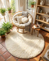 Majestic Manor Collection Area Rug - Versailles (Bone) Round Bone  lifestyle 63