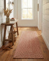Highland Woven Jute Collection Area Rug - Glenmore (Rust Red) Runner Rust Red  lifestyle 42