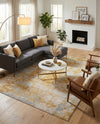 Bloomsbury Elegance Collection Area Rug -  Belgravia Rectangle Yellow  lifestyle 40