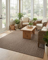 Seaside Serenity Collection Area Rug - Veranda (Light Brown) Rectangle Light Brown  lifestyle 29