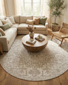 Urban Oasis Rugs Collection Area Rug -  Penthouse (Gray) Round Gray  lifestyle 23