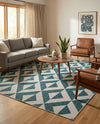 Urban Oasis Rugs Collection Area Rug -  Highrise (Teal) Rectangle Teal  lifestyle 10
