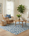 Savannah Escape Collection Area Rug -  Amazon (Blue) Rectangle Blue  lifestyle 30