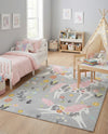 Wonder Tykes Collection Area Rug -  Hued Rectangle Gray  lifestyle 11