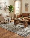 Horizon Collection Area Rug -  Zenith Rectangle Gray  lifestyle 68