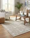 Seaside Haven Rugs Collection Area Rug - Sapphire (Gray) Rectangle Gray  lifestyle 15