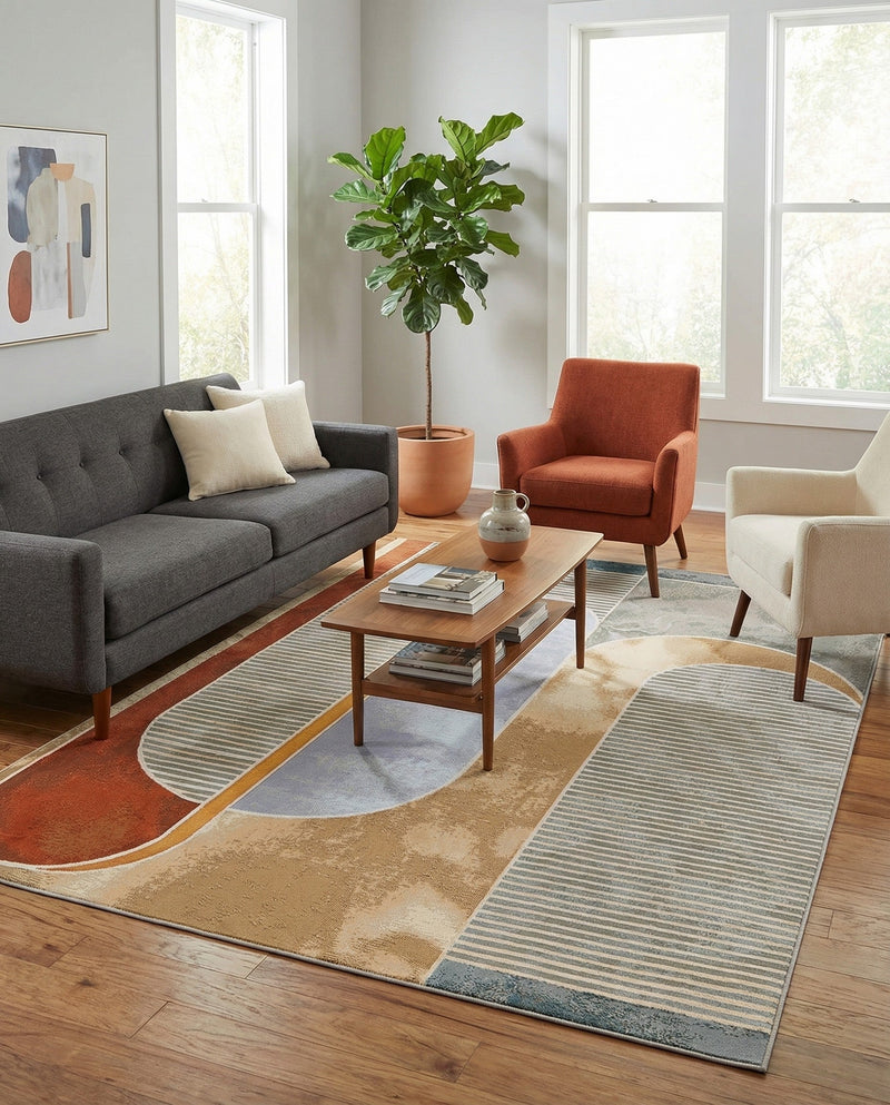 Urban Terrace Collection Area Rug -  Deck Rectangle Multi  lifestyle 17