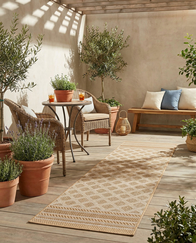 Savannah Pergola Collection Area Rug - Savannah Runner Natural  lifestyle 71