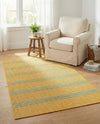 Urban Oasis Rugs Collection Area Rug -  District (Yellow and Aqua) Rectangle Yellow and Aqua  lifestyle 20