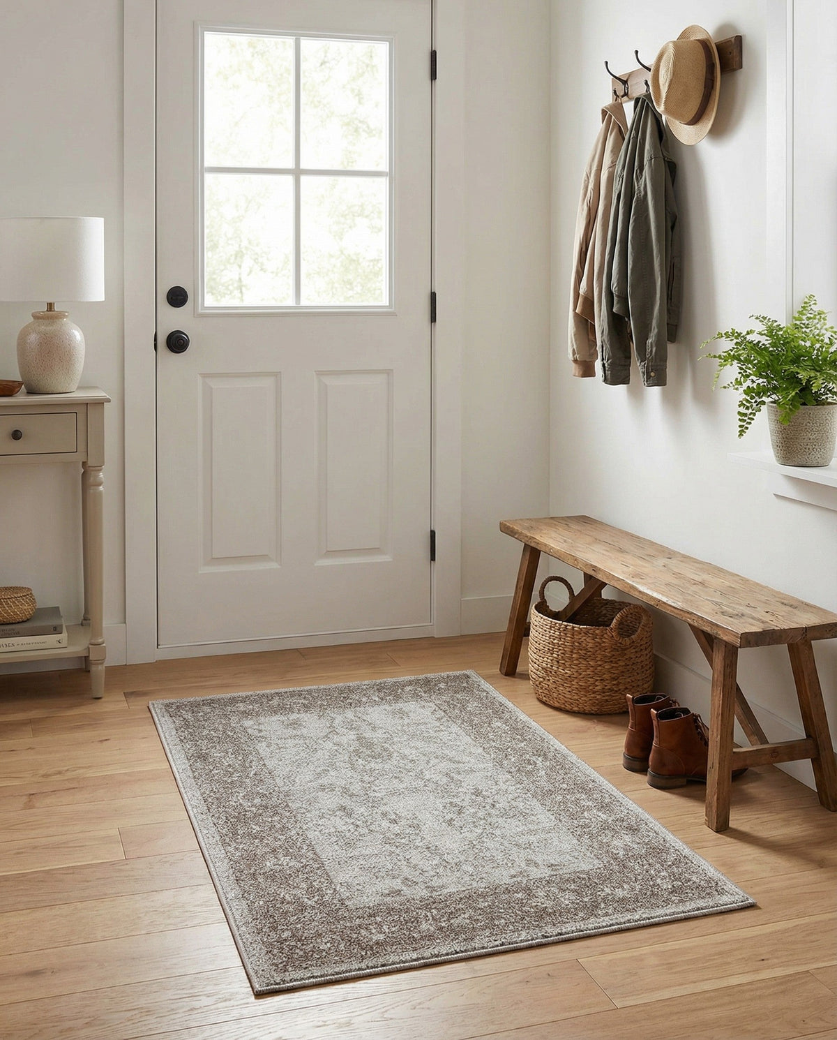 Horizon Collection Area Rug -  Apex (Light Gray) Rectangle Light Gray  lifestyle 15