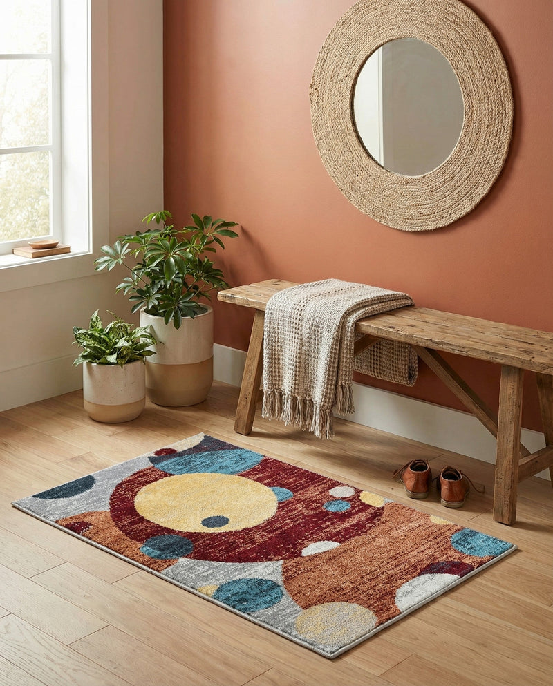 Aegean Elegance Washables Collection Area Rug -  Crete Rectangle Multi  lifestyle 23