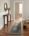 Dover Terrace Collection Area Rug - Marina (Dark Gray) Runner Dark Gray  lifestyle 66