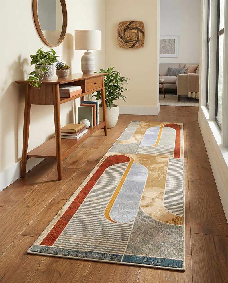 Urban Terrace Collection Area Rug -  Deck Runner Multi  lifestyle 47