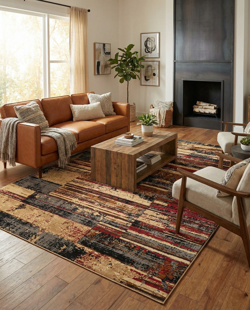 Neptune Elegance Collection Area Rug - Triton Rectangle Multi  lifestyle 6