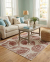Seaside Haven Rugs Collection Area Rug -  Lighthouse (Ivory Rust Red) Rectangle Ivory Rust Red  lifestyle 15