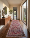 Heritage Elegance Collection Area Rug -  Schonbrunn Runner Burgundy  lifestyle 55