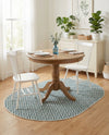 Urban Oasis Rugs Collection Area Rug -  Rooftop (Teal) Oval Teal  lifestyle 52