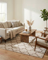 Lattice Gardens Collection Area Rug -  Bloomfield (Beige and Light Brown) Rectangle Beige and Light Brown  lifestyle 12