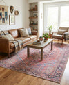 Heritage Elegance Collection Area Rug -  Alhambra Rectangle Red  lifestyle 8
