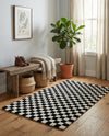 Shepherd's Glen Wool Collection Area Rug - Reykjavik Rectangle Black and White  lifestyle 30
